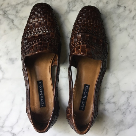 SOLD :: Vintage 80s Woven Open Side Flats - Picture 3 of 8